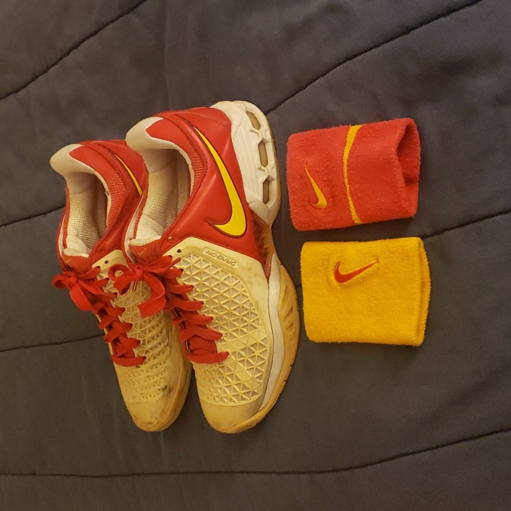 Nike Air Max Nadal 2008 Breathe Cage Sneakers/Wristbands Beijing Olympics